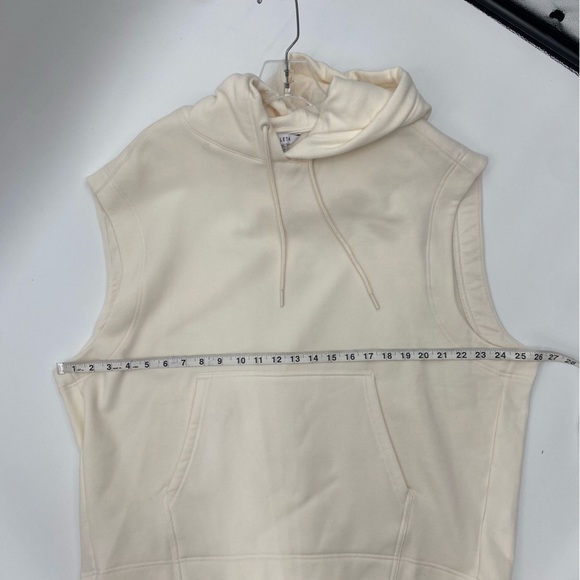 Athleta Retroplush Cocoon Hoodie Cream size L - Picture 5 of 8